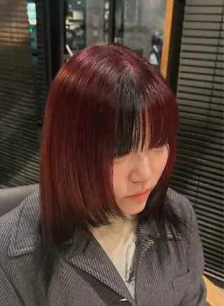 カラー organic+atelier所属・りお ブリーチカラーのヘアスタイル
