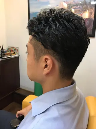 パーマ メンズ ヘアーデザイン ククイ所属・【コテパーマ】イトウ シンゴのヘアスタイル
