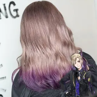 ミディアム カラー 植田 /エクステ /ブリーチ/髪質改善のヘアスタイル