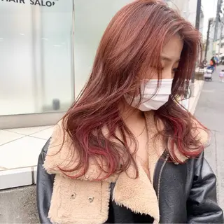ロング ヘアアレンジ ハイトーン/美髪矯正 🍃大江拓実のヘアスタイル