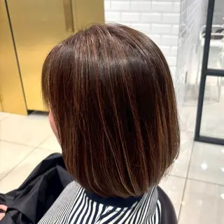 ミディアム カラー 秋山 達乃進のヘアスタイル