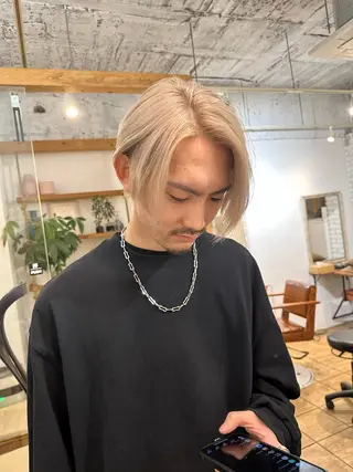 セミロング 渋谷 ミモザワークス タニグチヨシユキのヘアスタイル