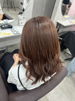 ミディアム カラー ヘアアレンジ 七海 芽亜利のヘアスタイル