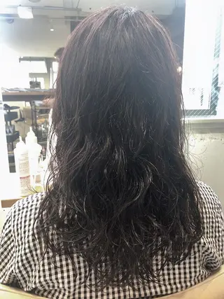 ロング パーマ パーマ美容師 hanaのヘアスタイル