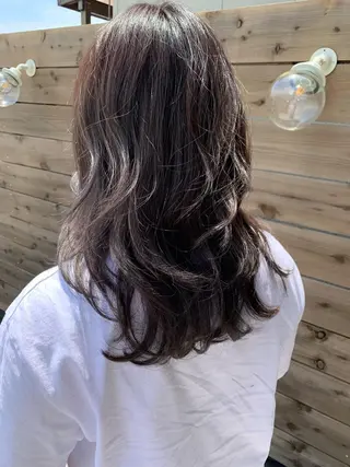 ミディアム カラー chihale 富樫莉香のヘアスタイル