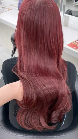 ロング カラー mina/暖色カラー 🥀韓国風カット🥀のヘアスタイル