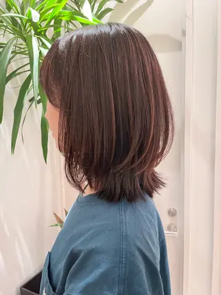 ミディアム tricca daikanyama所属・縮毛矯正/ボブ/ 🌱長尾朋弥🌱のヘアスタイル