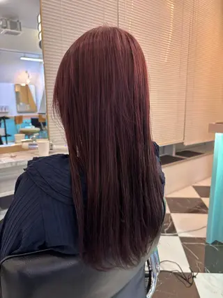 セミロング カラー 韓国ヘアハイトーン 👾はちす👾のヘアスタイル
