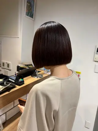 ショート カラー 艶カラー🌙ショート /ボブ/小由葵のヘアスタイル