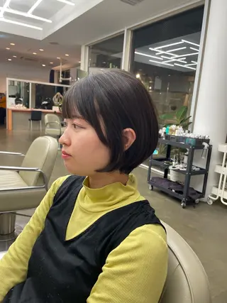 ショート 🍑まき/カット /髪質改善カラー🍑のヘアスタイル