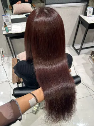 カラー 透明感カラー💙 束感まつげ🪼海月のヘアスタイル