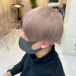 メンズ ハイトーン×エクステ 💞くるみのヘアスタイル