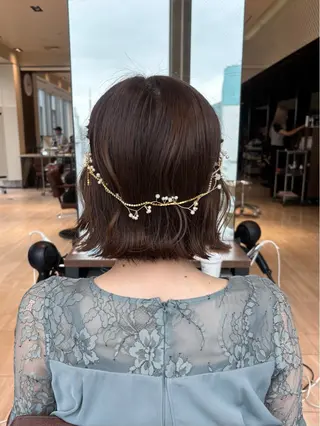 ミディアム 穂積 未優のヘアスタイル