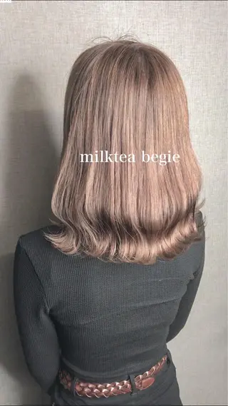 ミディアム カラー Selenehair 三条本店のヘアスタイル