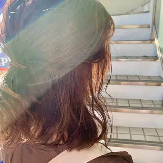 ミディアム カラー ヘアアレンジ ウスイマイコ カット/ケアカラーのヘアスタイル