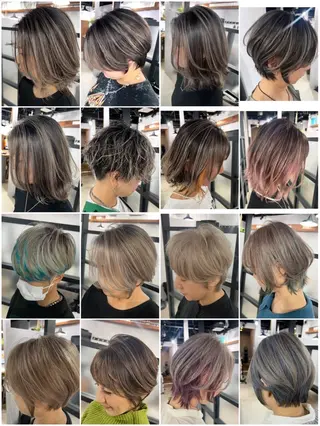 ショート カラー and gray.所属・MAHO Eのヘアスタイル