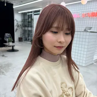 ロング カラー ❣️星野のあ❣️ 優しいダブルブリーチのヘアスタイル