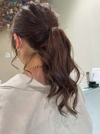 ロング カラー ボブ/インナーカラー /眉毛/Miyuのヘアスタイル