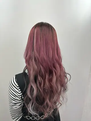 ロング 韓国ヘア×ハイトーン AYA💫のヘアスタイル