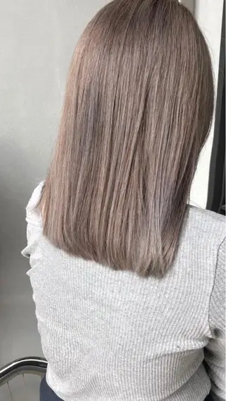 セミロング カラー wカラー 指名No1かけるのヘアスタイル