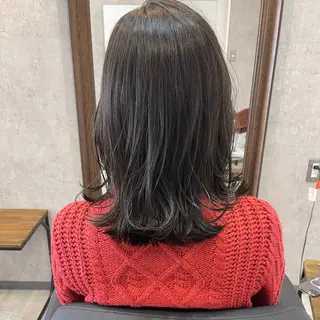 セミロング カラー ヘアアレンジ merci.所属・🌻あいり merci.🌻のヘアスタイル