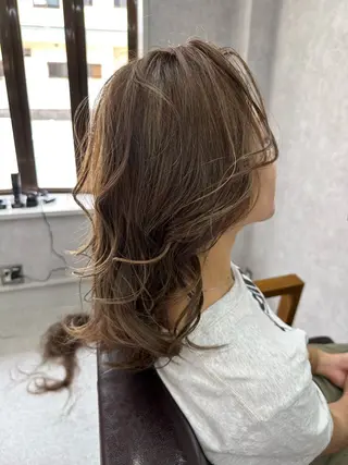 セミロング カラー Lien 深井店のヘアスタイル