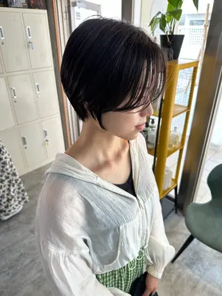 ショート C’LD hair produce /シールドヘア所属・モテ髪/ボブ/ショー ト/アダチフウトのヘアスタイル