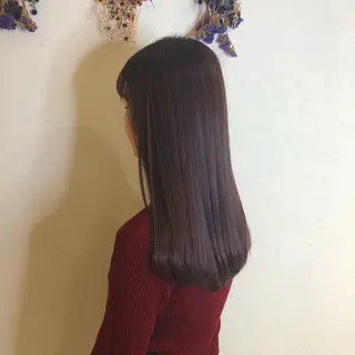 セミロング 髪質改善/縮毛矯正 /青山 早希🐾のヘアスタイル