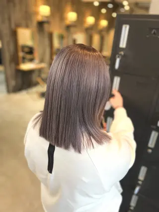 セミロング 🎀Lolonois 池田店🎀佐藤百奈美のヘアスタイル