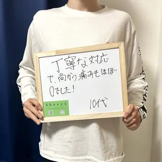 メンズ メンズ脱毛サロン shavys所属・shavys せいじのエステ・リラクイメージ