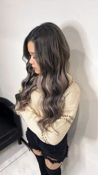 ロング カラー YUDU🍊 germe/ジェルムのヘアスタイル