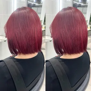 ミディアム カラー ONYX 表参道所属・表参道/ハイライト 髪質改善ストレートのヘアスタイル