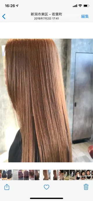 ロング 【earth】オガタ 🫧髪質改善縮毛🫧のヘアスタイル