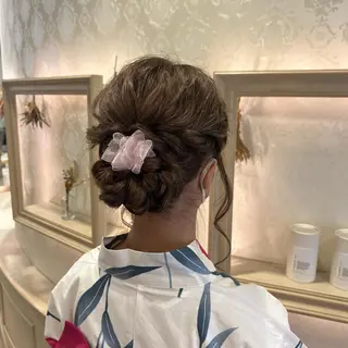 ロング ヘアアレンジ SALOWIN川崎WEST店所属・🌷川崎/アレンジ/ 暖色ボブ/コトネ🌷のヘアスタイル