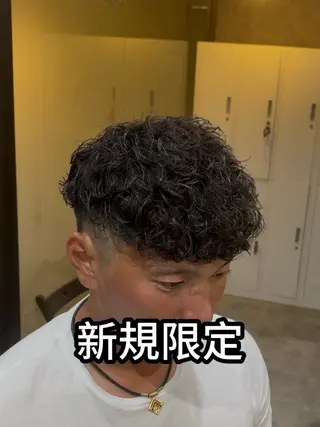 ショート りょうま⚡️メンズ パーマ特化⚡️新小岩のヘアスタイル