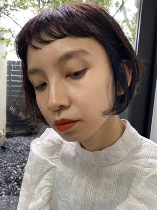 ショート カラー nari ☺︎ ボブ/透明感カラーのヘアスタイル