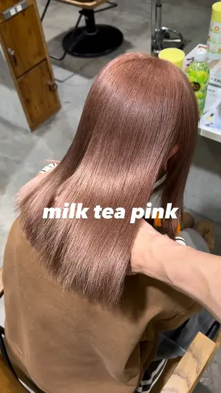 ミディアム カラー 各務原/カラー/ブリ ーチお任せください!のヘアスタイル