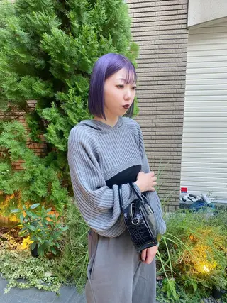 ミディアム 重里 瑠花のヘアスタイル