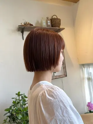 ショート カラー 柳川沙羅 🌿透明感カラーのヘアスタイル