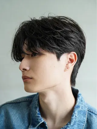 ショート パーマ メンズ 松井 生のヘアスタイル