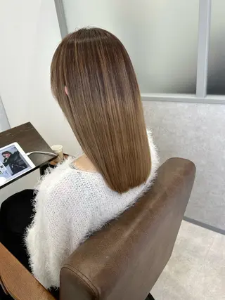 ミディアム 髪質改善 代表久保田のヘアスタイル