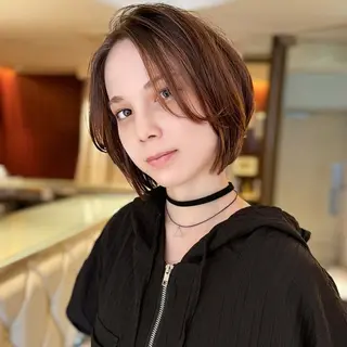 ショート モデル募集/山田蓮/ レイヤーボブのヘアスタイル