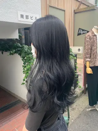 ロング カラー ヘアアレンジ SALOWIN原宿ash店所属・理想のハイトーンへ 🌙サイダサキのヘアスタイル