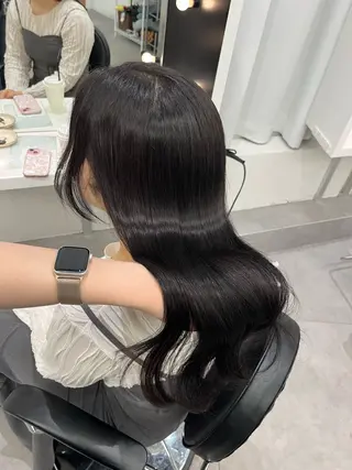 ロング カラー sunny所属・HONOKA/ ブリーチ無し艶カラーのヘアスタイル