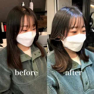 セミロング トレンドヘア🌿 chinariのヘアスタイル