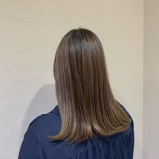 ロング カラー しながわ はるかのヘアスタイル