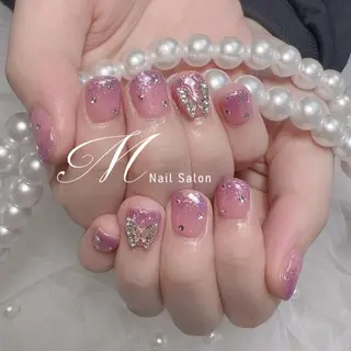 ネイル ⛄️ワンホンネイル 半額中🩵ナのネイルデザイン