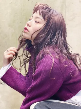 セミロング カラー AMNESIA所属・やまなか りょうすけのヘアスタイル