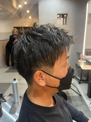 メンズ 縮毛矯正/髪質改善/ ハイトーン/Makoのヘアスタイル