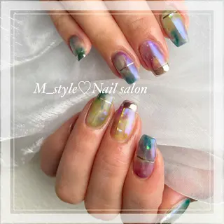 セミロング ネイル 下妻市ﾈｲﾙｻﾛﾝ M_styleのネイルデザイン